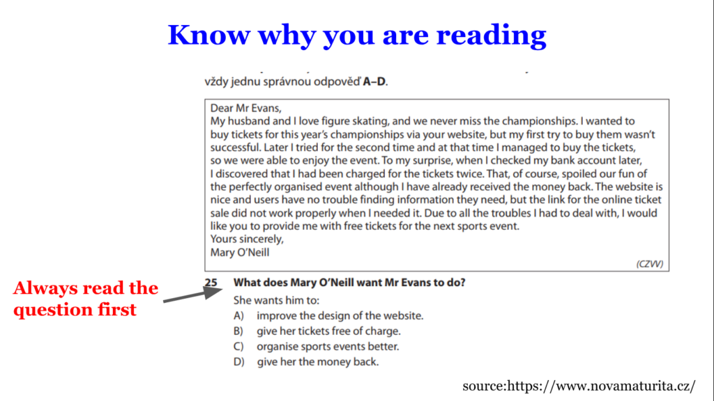 Know why you are reading